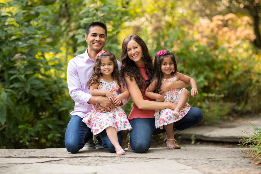 Portrait of a Family Smiling